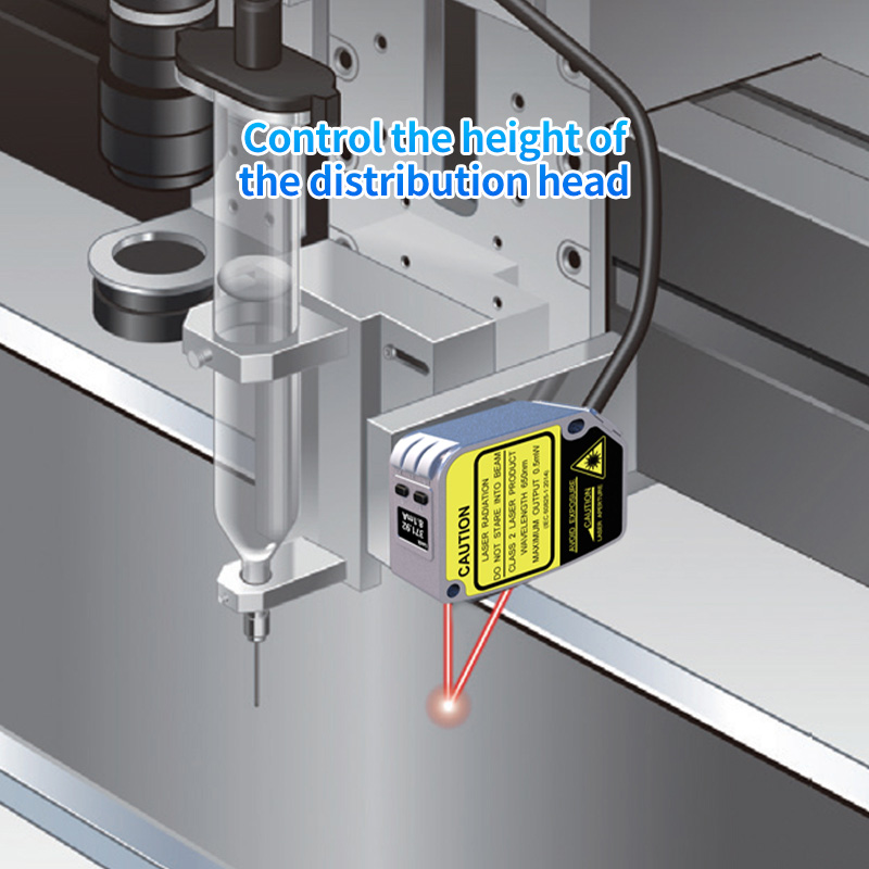 Laser-Wegsensor mit OLED-Digitalanzeige